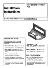 medi Savercell Plus Installation Instructions Manual