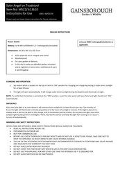 Gainsborough M522 Instructions For Use Manual