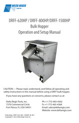 Delta Regis DRFF-620HP Operation And Setup Manual