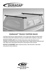 aci DURACAP Manual