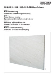 STIEBEL ELTRON komfotherm MHG 140 Operation And Installation Instructions Manual