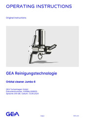 GEA Jumbo 6 Operating Instructions Manual
