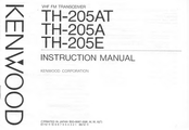 Kenwood TH-205A Instruction Manual