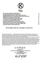 KUNERT BRAV DUO Operating Manual
