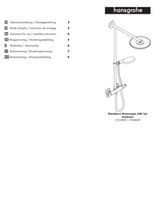 Hans Grohe Raindance Showerpipe 240 1jet EcoSmart 27228000 Instructions For Use/Assembly Instructions