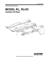 Hunter RLHD Operation Instructions Manual