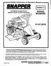 Snapper Series 11 Operator's Manual