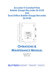 Sutron Accubar 56-0134 Operation & Maintenance Manual