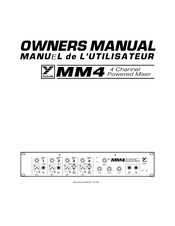 YORKVILLE MM-4 Owner's Manual