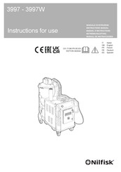 Nilfisk-Advance 3997W Instructions For Use Manual