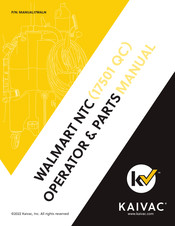 Kaivac 1700 Series Operator's & Parts Manual