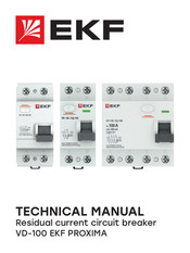 EKF PROXIMA VD-100 Technical Manual