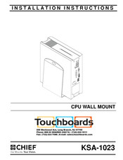 CHIEF KSA-1023 Installation Instructions Manual