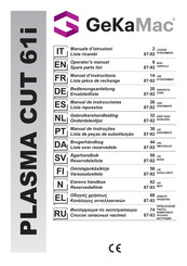 GeKaMac PLASMA CUT 61i Operator's Manual