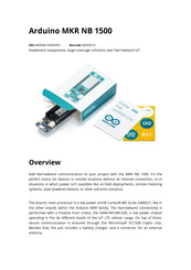 Arduino MKR NB1500 Manual