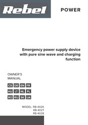 Rebel RB-4026 Owner's Manual