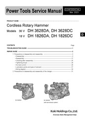 Koki Holdings DH 1826DA Service Manual