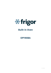 Frigor OPY90BA Manual