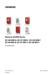 Siemens ACEND SC-ST-WR-F Installation Manual