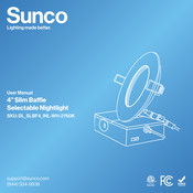 Sunco DL SLBF4 INL-WH-2760K User Manual