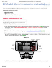 Bowflex BXT8J Troubleshooting Manual