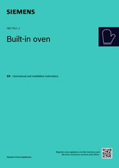 Siemens HB774G1 2 Series User Manual And Installation Instructions