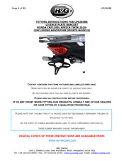 R&G LP0284BK Fitting Instructions Manual