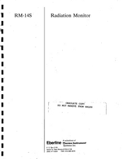 Thermo Instrument Systems Eberline RM-14S Manual