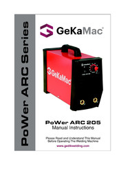 GeKaMac PoWer ARC 205 Instruction Manual