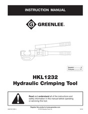 Greenlee HKL1232 Instruction Manual