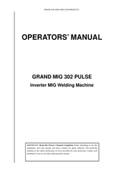 Lokermann GRAND MIG 302 PULSE Operator's Manual