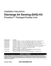Trane FIADAST001 Installation Instructions Manual