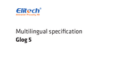 Elitech Glog 5 THE Instruction Manual