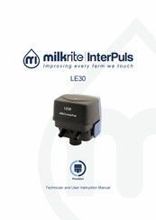 InterPuls milkrite LE30 User Instruction Manual