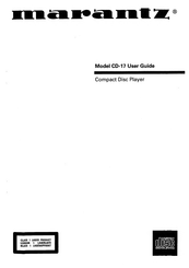 Marantz CD-17 User Manual