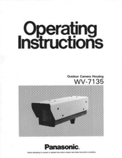 Panasonic WV-7135 Operating Instructions Manual