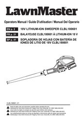 LawnMaster CLBL180601 Operator's Manual