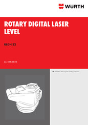 Würth 5709 300 310 Translation Of The Original Operating Instructions