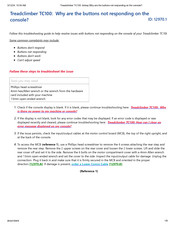 Bowflex BFX Treadclimber TC100 Troubleshooting Manual
