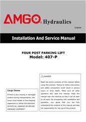 AMGO Hydraulics 407-P Installation And Service Manual