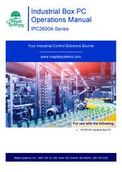 Maple Systems IPC2610A Operation Manual