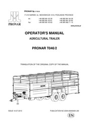 PRONAR T046/2 Operator's Manual