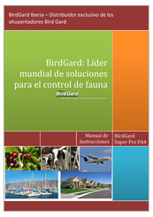 Bird Gard Super Pro PA4 Instruction Manual