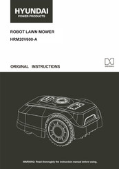 Hyundai Power Products HRM20V600-A Original Instructions Manual