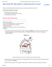 Bowflex Max Trainer M7 Troubleshooting Manual