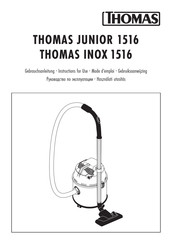 Thomas JUNIOR 1516 Instructions For Use Manual