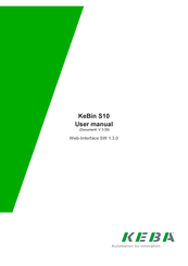 Keba KeBin S10 User Manual