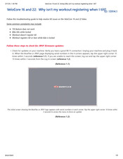 Bowflex VeloCore 16 Troubleshooting Manual