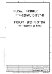 Fujitsu FTP-628MCL101 57-R Product Specification
