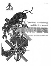 Atari Centipede Operation, Maintenance And Service Manual